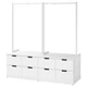 Комод ІКЕА NORDLI 160х169 см (s49295208) - изображение 1