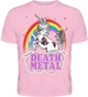 Рожева футболка Death Metal (Unicorn), Розмір S - изображение 1