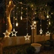 Гирлянда Xmas 12 звездочек 200L 3M*1.5M Copper curtain ball lamp WW Тёплый белый (200STARS3X15MBB) CLS55 - изображение 3