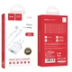 Сетевое Зарядное Устройство / Адаптер Hoco C12Q Smart QC3.0 18W Type-C White - изображение 1