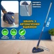 Швабра з автоматичним віджиманням Spin Mop Tripple Twist 360° для миття підлог, вікон, стін, дзеркал, мікрофібра Синя - зображення 1
