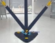 Швабра з автоматичним віджиманням Spin Mop Tripple Twist 360° для миття підлог, вікон, стін, дзеркал, мікрофібра Синя - зображення 10