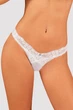 Кружевные трусики стринги Obsessive Heavenlly Белые M/L (SO8186) - изображение 1