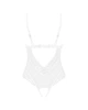 Боди с интимным разрезом Obsessive Heavenlly Белое XS/S (SO8166) - изображение 6