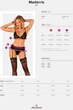 Комплект з поясом для панчох Obsessive Maderris set Чорний XL/2XL (62106) - зображення 7