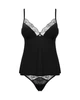 Красивий комплект майка та трусики Obsessive Bella Rou top Чорний XL/2XL - зображення 5