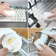 Меламиновая губка для уборки набор 10 шт., чудо губка для чистки кухонных поверхностей, посуды, обуви (1010153-White) - изображение 10