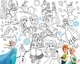 Раскраска Холодное сердце / Frozen Мега большая раскраска 120 х 150 см - изображение 1