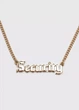 Цепочка с надписью Security No brand Золотистая 10766 - изображение 2