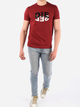 T-shirt męski Diesel T-DIEGOS-N22 A008280HAYU44J XL (6US) Bordowy (8059010150566) - obraz 3