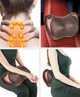 Массажная инфракрасная подушка, роликовый массажер для шеи и спины Massage Pillow Коричневый (v2473) - изображение 7