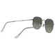 Солнцезащитные очки Ray-Ban Hexagonal Flat Lenses RB3548N 004/71 51 мм. GRADIENT GREY - изображение 4