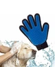 Рукавички для тварин вичісування вовни True Touch Pet Brush Gloves інструменти для грумінгу Антишерсть - зображення 4