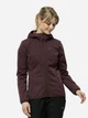Куртка демисезонная короткая с капюшоном женская Jack Wolfskin Windhain Hoody W 1307481-2866 S Коричневая (4064993845556) - изображение 1