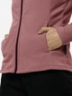 Толстовка на молнии утепленная на флисе женская Jack Wolfskin Taunus Fz W 1711391-2949 XS Розовая (4064993868319) - изображение 3
