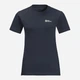 Футболка хлопковая женская Jack Wolfskin Essential T W 1808352-1010 XL Синяя (4064993566413) - изображение 3