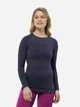 Термокофта женская зимняя спортивная шерстяная Jack Wolfskin Seamless Wool L/S W 1809571-1388 XS Графитовая (4064993863512) - изображение 1