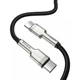 Кабель Baseus Cafule Metal Type-C to Type-C 100W 1 м Black (CATJK-C01) - изображение 2