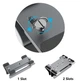 Подставка для ноутбука вертикальная, универсальная DOXONN Vertical Gravity Laptop Stand Aluminum Grey - изображение 4