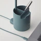 Світлодіодна настільна лампа з контейнером та регулюванням якравості IKEA BRUNBAGE бірюзова (605.421.70) - зображення 5