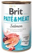 Вологий корм для собак Brit Care Pate and Meat з лососем 400 г - изображение 1