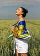 Хустка патріотична (атлас) 90х90 см (С90150-2) - изображение 3