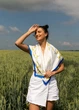 Хустка патріотична (атлас) 90х90 см (С90150-15) - изображение 4