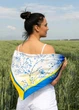 Хустка патріотична (атлас) 70х70 см (С70100-8) - изображение 1