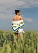 Хустка патріотична (атлас) 90х90 см (С90150-8) - изображение 4