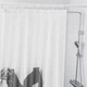 Фіранка шторка для душу ванної IKEA LYKTFIBBLA білий 180x200 см 204.678.65 - зображення 3