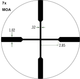 Прибор оптический Vortex Crossfire II 2-7x32 Scout Scope с сеткой V-Plex (MOA) - изображение 5