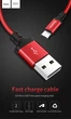 Кабель 2 метра MicroUSB Hoco X14 Times Speed черно красный - изображение 8