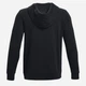 Толстовка на флисе, на молнии мужская Under Armour UA Icon Fleece FZ Hood 1373881-001 2XL Черная (195253919008) - изображение 6