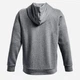 Толстовка на флисе, на молнии мужская Under Armour UA Icon Fleece FZ Hood 1373881-012 M Серая (196039158048) - изображение 3