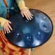 Handpan, Ханг, hang drum музичний інструмент на 10 нот 55см синiй - изображение 1