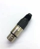 Кабельный разъем XLR HFC5FXL гнездо 5 контактов гнездо (мама) пайка цвет никель контакты никель / черный MOCO (КНР) - изображение 1