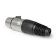 Кабельный разъем XLR HFC3FXL гнездо 3 контакта гнездо (мама) пайка цвет никель контакты никель MOCO (КНР) - изображение 3