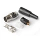 Кабельный разъем mini XLR SA101-3P гнездо 3 контакта на кабель D= 2.0-3.5 мм контакт гнездо (мама) цвет никель / черный MOCO (КНР) - изображение 4