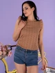 Top damski Merribel Sansi M Camel (5907621613938) - obraz 3