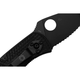 Нож Spyderco Ambitious FRN Black Blade Serrator (C148SBBK) - изображение 4