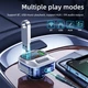 FM модулятор с быстрой зарядкой HOCO Bravery car BT FM transmitter (2USB, AUX, 30W/3A, PD/QC). Gray - изображение 3