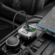 FM модулятор с быстрой зарядкой HOCO Bravery car BT FM transmitter (2USB, AUX, 30W/3A, PD/QC). Gray - изображение 7