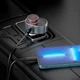 FM модулятор с быстрой зарядкой HOCO Alegria car BT FM transmitter (2USB/Type-C, PD/QC, 45W/3A). Black - изображение 8