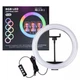 Лампа кольцевая LED 36 см MJ-36 14" RGB 39 pcs + 192 pcs lights для съёмки фото и видео со штативом 2.1м чёрный Без Бренда (756478) - изображение 3