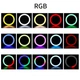 Лампа кольцевая LED 56 см 3D-56 22" 480 pcs normal lights+112 cm RGB lights,with remote, 3 holders для фото и видео съёмки чёрный Без Бренда(756487) - изображение 5