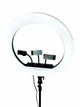 Лампа кольцевая LED 46 см " RL-18 55W", с 3-мя держателями для телефона съёмки фото и видео без штатива чёрный Без Бренда (737341) - изображение 2