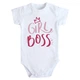 Детское боди с коротким рукавом Girl Boss 68 белый DM-1288 - изображение 1