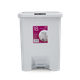 Ведро для мусора MVM с крышкой и педалью BIN-03 18л Серое (BIN-03 18L GRAY) - изображение 1