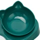 Миска для котов Taotaopets 119906 Forest Green с поилкой 22*28,2*14,5 см двойная - изображение 2
