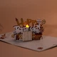 Музична 3D листівка з підсвіткою на день народження Happy Birthday - зображення 2
